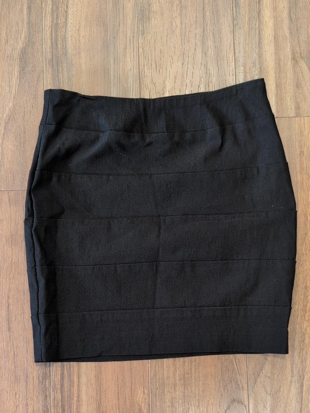 BCX Y2K Stretchy Black Fitted Mini Bandage Skirt